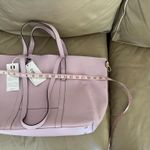 Cheval Firenze Italian Leather tote. MSRP $256. Made in Italy Purple Photo 4