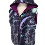 Emilio Pucci 17YC10 Reversible Hooded Puffer Vest Size 8 Fuchsia And Floral Prin Photo 3