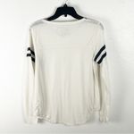 Chaser  Sheer Lightweight Long Sleeves Round Hem Baseball Tee, Size Medium Photo 1