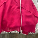 BCBGeneration Pink Mini Dress size XXS Berry Layered Flowy Fairy Goth Event Photo 3