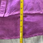 Pilcro Anthropologie  Joelle Relaxed Purple Button Down Blouse Size L Photo 8