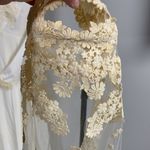 Vintage Lace Wedding Dress and Veil Photo 2