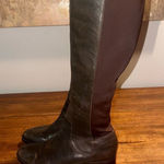 Donald J Pliner Leather Riding Boots Brown Size 8.5 Photo 0