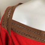 Ralph Lauren Lauren  2XL brown lace boat neck red 3/4 sleeve t-shirt Photo 1