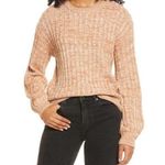 BLANK NYC Heather Ribbed Crew Neck Sweater L NWT Photo 0