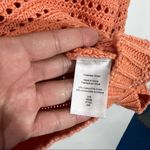 Coldwater Creek  Tradewinds Pointelle Sweater Boxy Fit In Sunset Size‎ Medium Photo 4