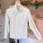 The North Face Lightweight Pullover White Long Sleeve Fleece Top Womens Medium Photo 9