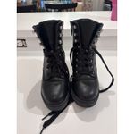 No Boundaries NOBO  Boots Womens Black Studded Combat Lug Sole Ankle Chunky 7.5 Photo 3