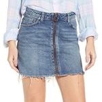 We The Free zip up denim mini skirt Size 26 Photo 0