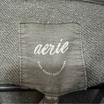 Aerie Down To Earth Oversized Quarter Zip Sweatshirt In Nomad Olive Photo 5