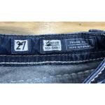 Miss Me Signature 7” Mid-Rise Shorts Size 27 Blue Denim Stretch Bling Western Photo 2