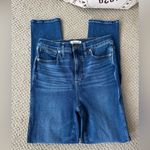 Madewell  Women's High Rise Stovepipe Straight Leg Jeans in Deep Blue Tall Length Photo 1