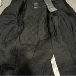 Armani Exchange NWT  Black Mesh Structured Belted Jacket Size Medium Photo 6