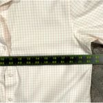 Orvis  button down short sleeve untucked camp hike shirt pink checked plaid shirt Photo 6