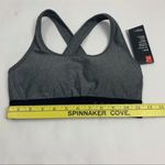 Under Armour NEW Mid Impact Sports Bra Athletic Active Compression Black Grey Photo 6