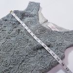 Cameron Blake by Mon Cheri Women size 6P Green Lace Tiered Long Formal Dress Photo 6