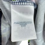 Lands' End  Navy Floral Striped Dolman Sleeve Belted Cotton Midi Dress Size L Photo 6