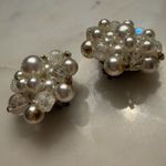 Vintage Beaded Faux Pearl AB Cluster Clip Photo 3