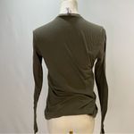 Army Green “Personality” Chameleon Long Sleeve Top Photo 1