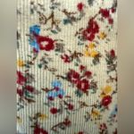 Nice Claup Japan vintage Y2K tan floral long sleeve corduroy collared top. M Size M Photo 3