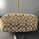 Coach Khaki and Mahogany Signature Tote Photo 12