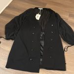 frame denim NWT Frame Sheer Sleeve Double Breasted Blazer Dress Photo 4