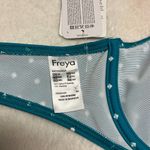 Freya Jewel Cove Teal Polka Dot 30D Halter Top Swim Bra Green Size undefined Photo 2
