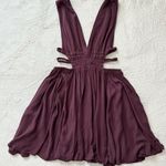 Lovely Day Plum Purple Cutout Smocked Waist Mini Dress Photo 2
