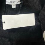 Helmut Lang  Black Velveteen Seamless Off Shoulder Dress NEW Photo 3