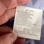 Columbia Womens Packable Lightweight Jacket Hooded Drawstring Waist Hem Blue Lrg Photo 15