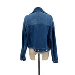 Free People Crop Denim Trucker Jacket In Gemini Wash Size Medium Photo 6