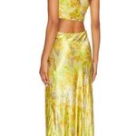 Bec & Bridge Harper One Shoulder Cut Out Maxi Dress In Citrus Floral Photo 1