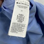 Athleta  Blue Strappy Back Crop Tank Top Bralette Workout Athleisure Size 2X Photo 3