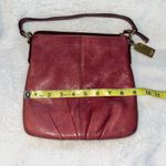 Coach  Vintage Style Deep Red Leather Handbag Photo 7