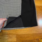Halogen Womens XXS Black White Houndstooth Color Block Mixed Print Mini Skirt Photo 4