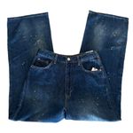 Anthropologie Pilcro The Annie Wide Leg Ultra High Rise Paint Splatter Jeans 28 Photo 3