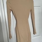 superdown Dana Wrap Mini Dress in Nude Photo 7
