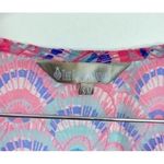 The Royal Standard Beach Cover Up Shell Print Pink/Blue Size Medium Pink Photo 4