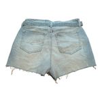 Hollister High Rise Mom Shorts 3" blue denim with belt and buckle size 11 Photo 5