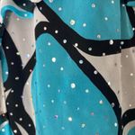 Stylish Blue and Black Patterned Women's sequins Top Dress Barn 22/24 Size undefined Photo 2