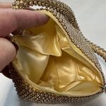 Vintage Vibe Triangle Rhinestone Evening Handbag Clutch Gold Photo 3