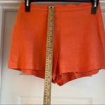 June and Hudson || Orange linen shorts w/ pockets Photo 1