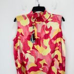 Ming Wang Matching Skirt Set Maxi Crepe de Chine Printed Multicolor Large NWT Photo 9