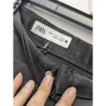 ZARA  Women's Tuxedo Pants W/Ext Pockets Satin Waist & Lower Leg Black Size M EUC Photo 2