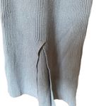 Abercrombie & Fitch Ribbed Kick Flare High Rise Sweater Pants In Blue Photo 2