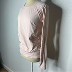 Gaiam  Medium Ruffle Sides Stitching Accented Long Sleeve Yoga Top Women’s Pink Photo 3