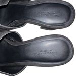 American Eagle Women Black Suede Slip On Mule Block Heel Open Toe Size 9 Shoe Photo 7