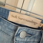 Soft Surroundings  Embroidered Hem Jeans Size‎ 10 Photo 5