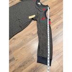 Michael Kors Cold Shoulder Embroidered Rose Knit Top Size L NWT Photo 6