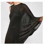 Ted Baker NWT London Monyca Glitter One Sleeve Knee Length Dress 0 (XXS) Black Photo 4